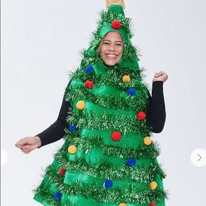 Forever 21 Christmas Tree Dress One Size NWT